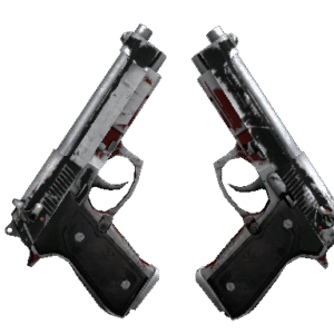 Dual Berettas | Panther (Battle-Scarred)